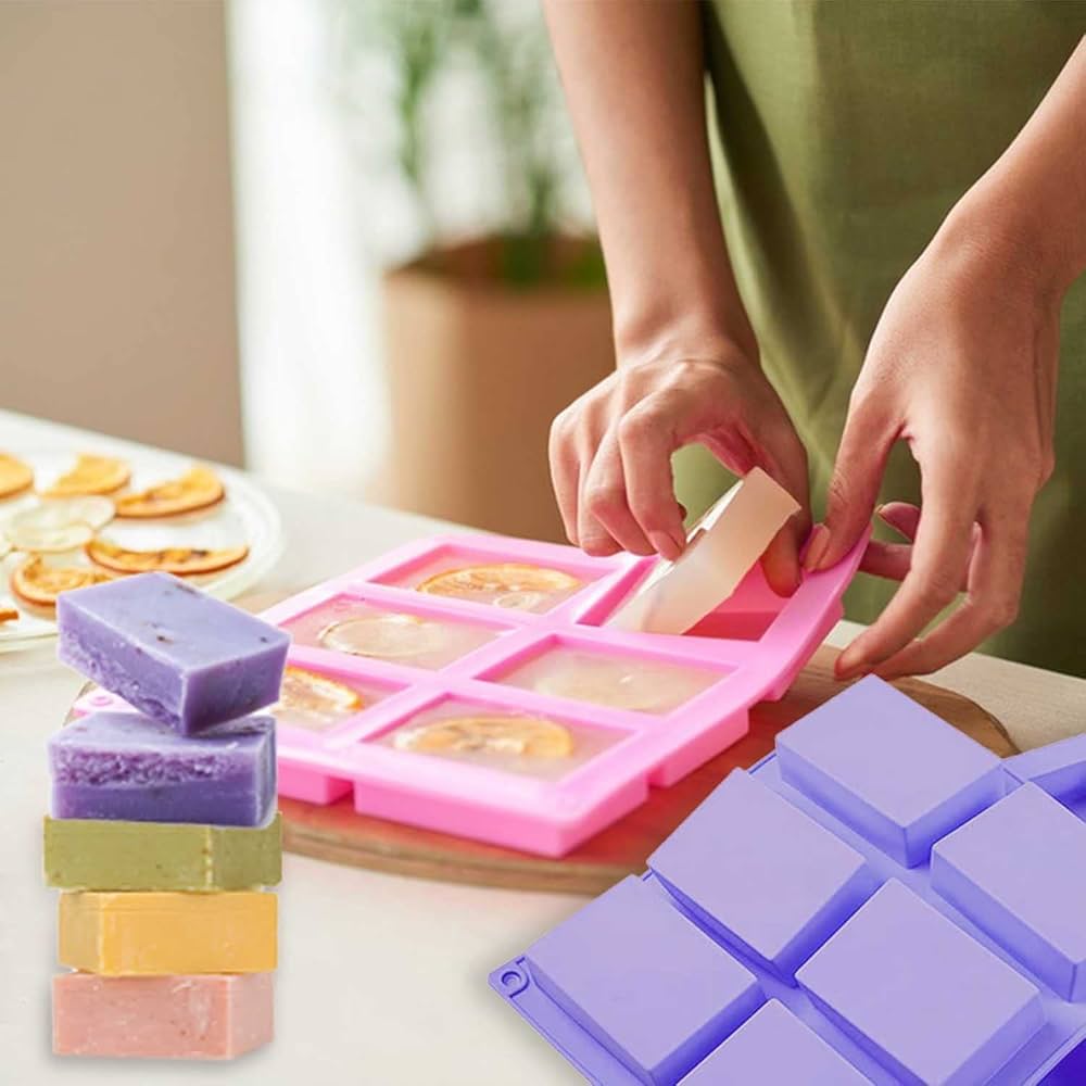 Moule Silicone Savon Rectangulaire – 6 Cavités