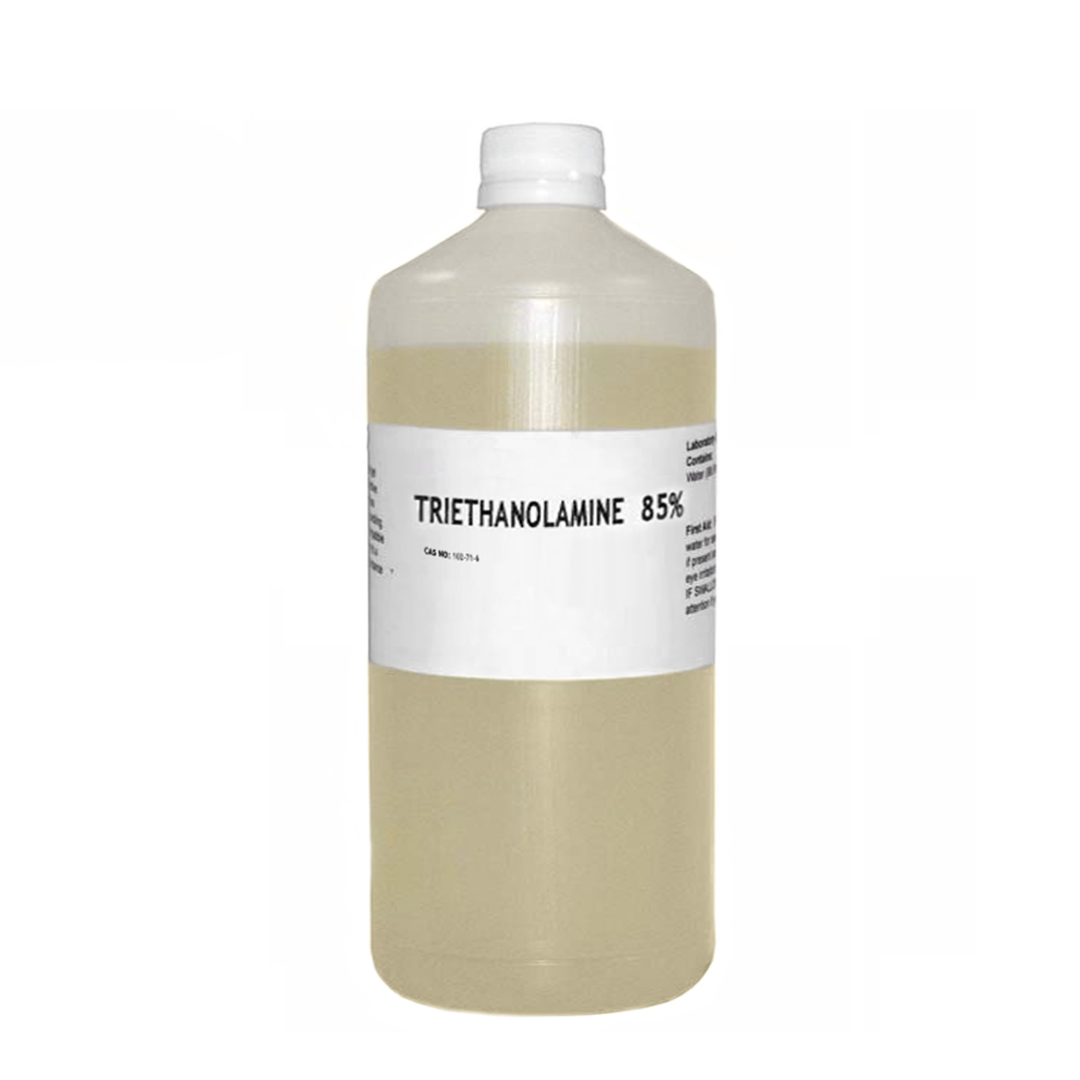 Triethanolamine TEA – régulateur de pH cosmétique liquide fourni par BS Gros, idéal pour stabiliser les formulations de soins visage, corps et cheveux.