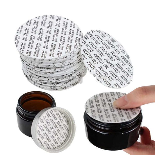 Pot verre ambré couvercle noir 50ml ( 10 pièces)