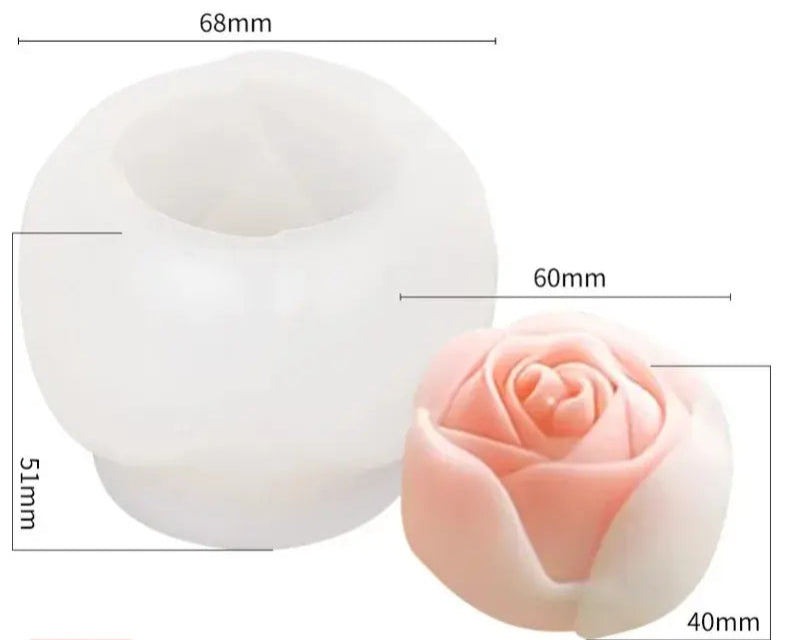 Moule en Silicone Fleur 3D