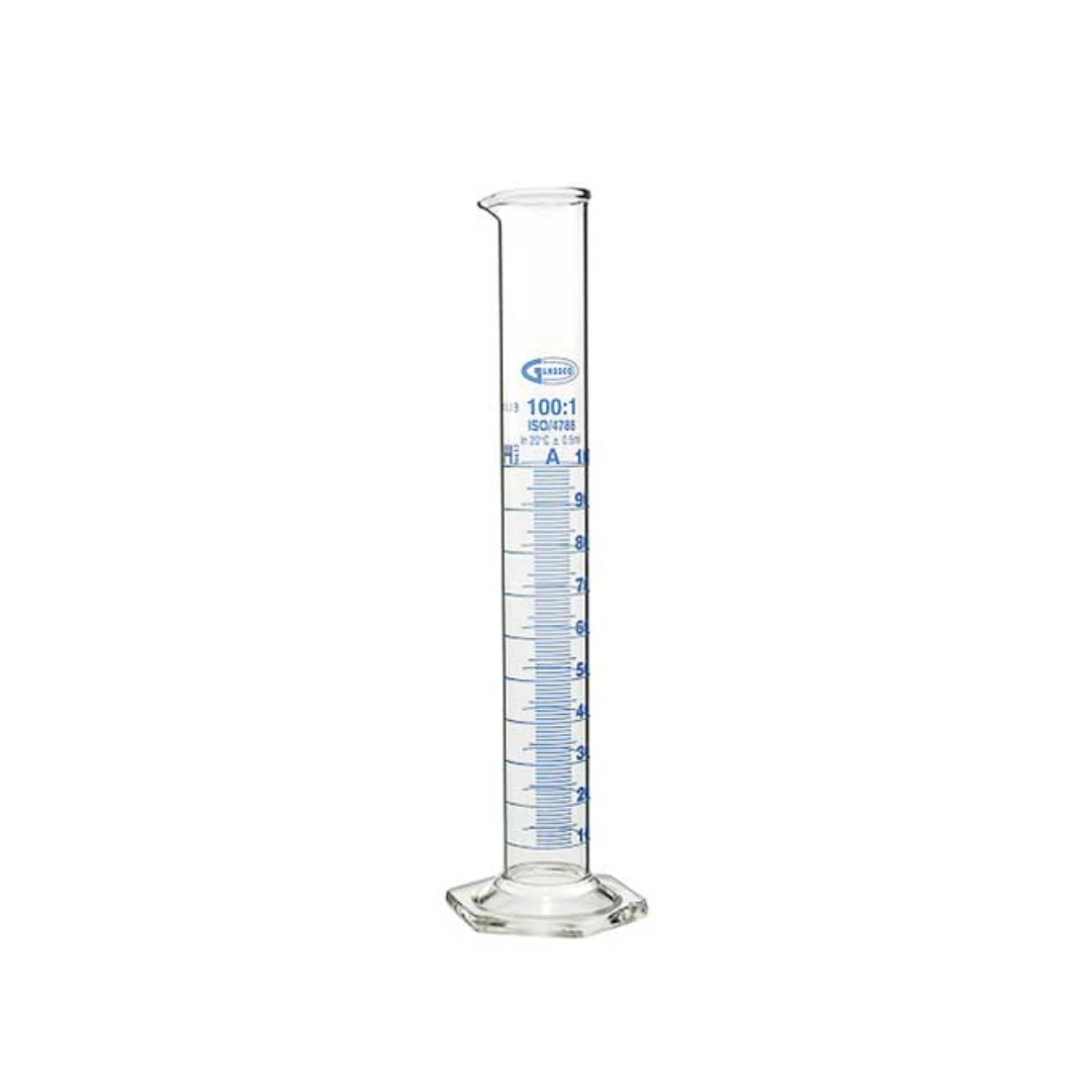Ăprouvettes en verre graduĂ©es â BS Gros â instruments de mesure en verre borosilicatĂ© pour prĂ©parations cosmĂ©tiques, disponibles en plusieurs volumes (10 ml Ă 250 ml), prĂ©cises et rĂ©sistantes Ă la chaleur.