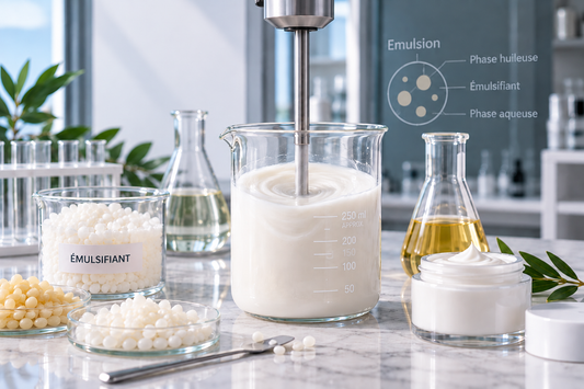 Les émulsifiants en cosmétique : comment les choisir pour réussir vos crèmes et laits ?