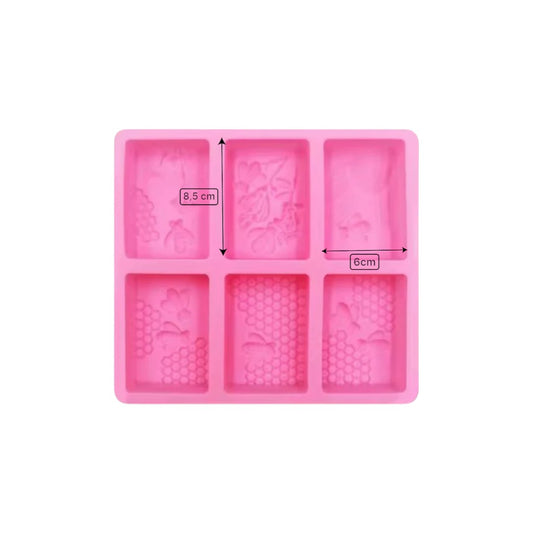 Moule Silicone Abeille pour Savon rectangulaire