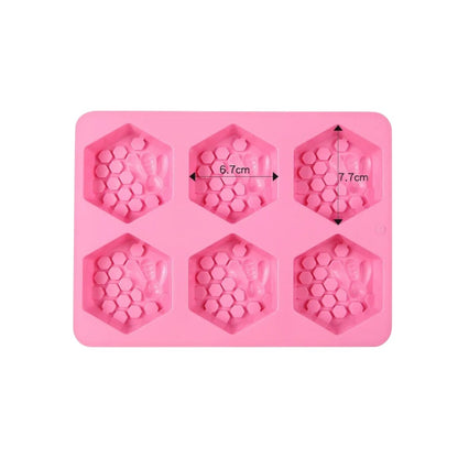 Moule en Silicone – Motif Ruche & Abeille