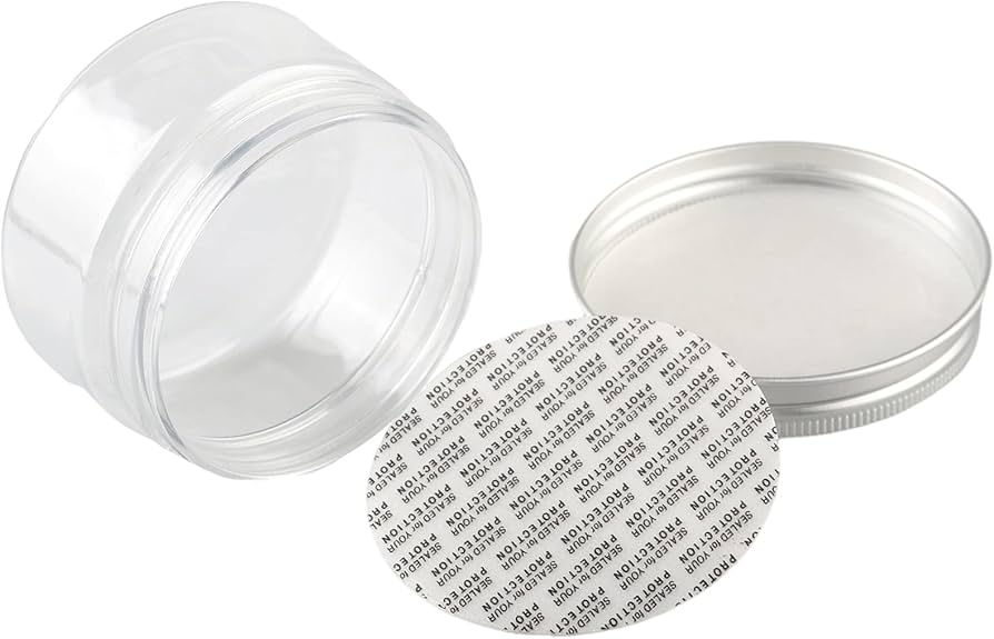 POT PET 100 ML AVEC COUVERCLE ALUMINIUM ( 10 pièces )