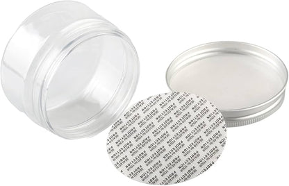 POT PET 100 ML AVEC COUVERCLE ALUMINIUM ( 10 pièces )