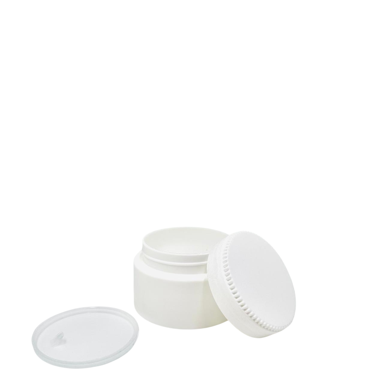 Pot  pet 50ml blanc ( 10 pièces )