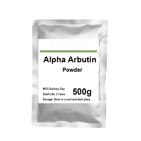 Alpha Arbutine – Actif éclaircissant et anti-taches pour soins visage et corps. Disponible chez BS Gros, expert en ingrédients cosmétiques.
