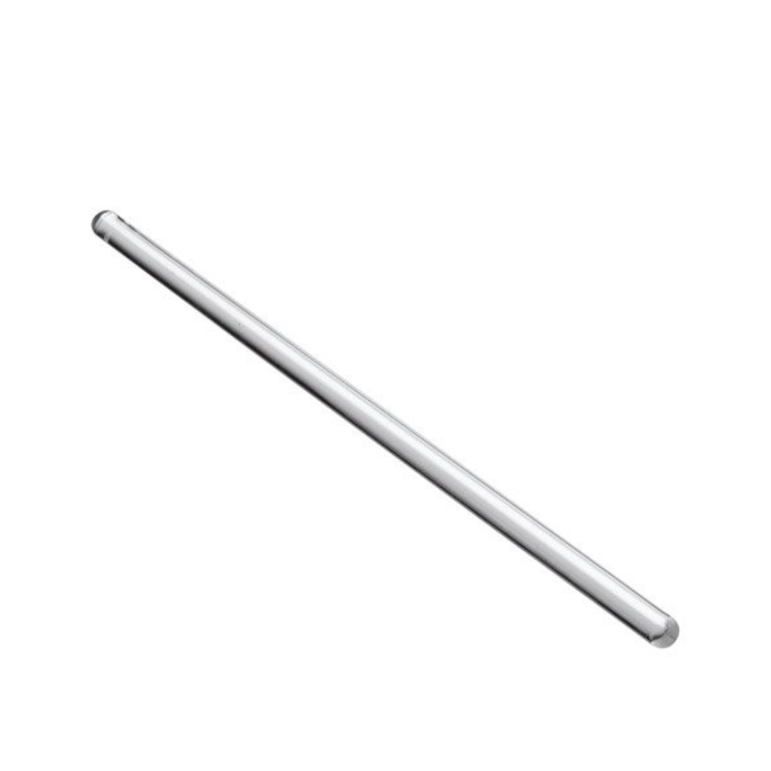 Baguette en verre longue de 30 cm, idéale pour mélanger les phases aqueuses et huileuses en cosmétique maison. Outil professionnel pour créateurs de soins, savons ou produits capillaires naturels.