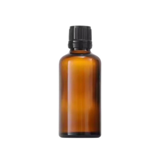 Flacon en verre marron 50ml avec bouchon compte gouttes
