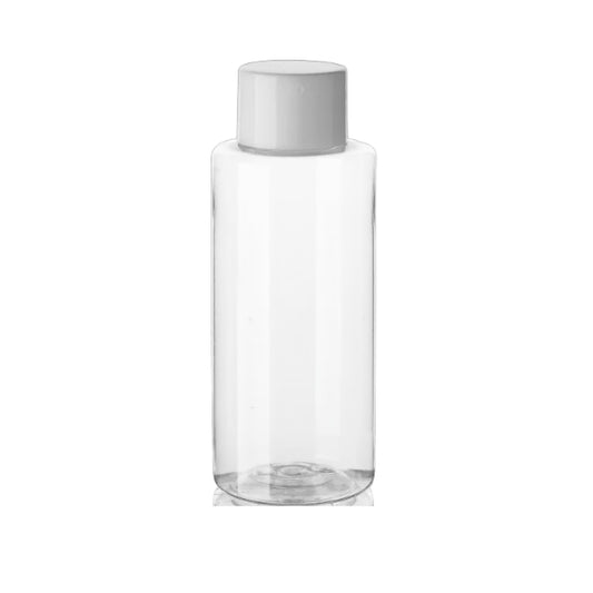 FLACON TRANSPARENT 50 ML EN PET – BOUCHON SIMPLE BLANC