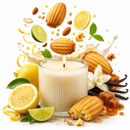 Madeleine Citronnée bougie