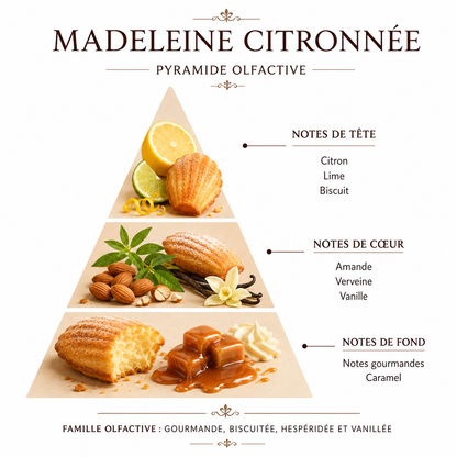 Madeleine Citronnée bougie