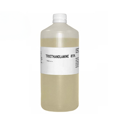 Triethanolamine TEA – régulateur de pH cosmétique liquide fourni par BS Gros, idéal pour stabiliser les formulations de soins visage, corps et cheveux.