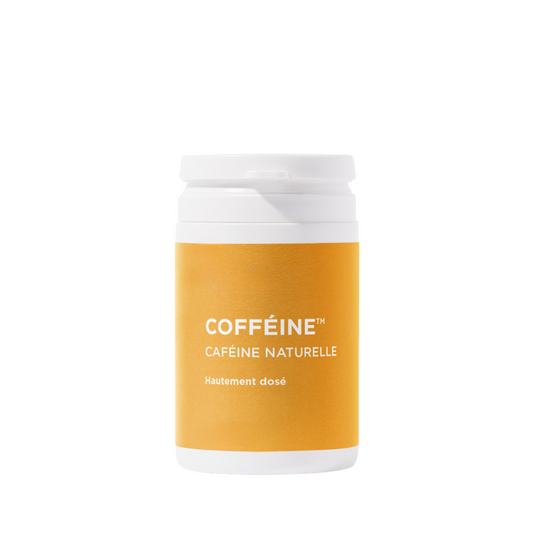 Caféine cosmétique d’origine végétale – BS Gros – actif minceur naturel en poudre blanche, idéal pour les soins anti-cellulite et tonifiants.