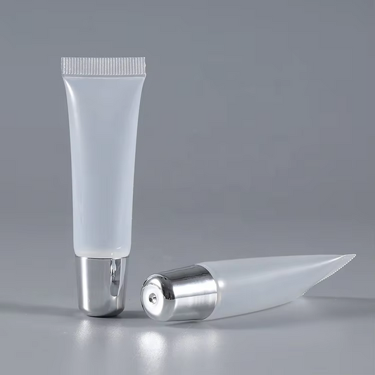 Tube transparent couvercle argent 15ml