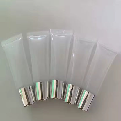 Tube transparent couvercle argent 15ml