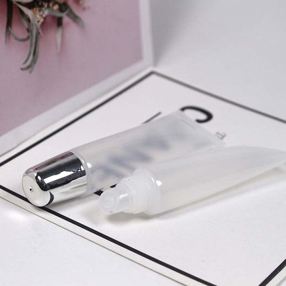 Tube transparent couvercle argent 15ml