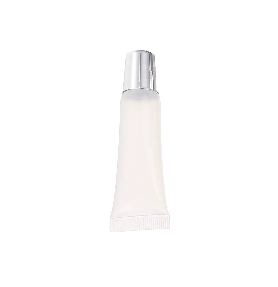 Tube transparent couvercle argent 15ml