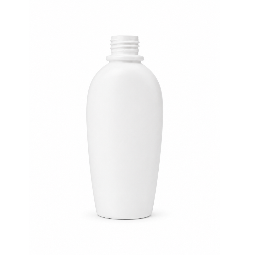 flacon ovale pet 200ml blanc 10 pièces