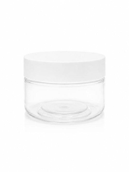 Pot 250ml  pet couvercle blanc (10 pièces )