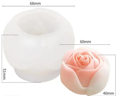 Moule en Silicone Fleur 3D