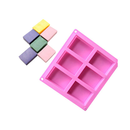 Moule Silicone Savon Rectangulaire – 6 Cavités