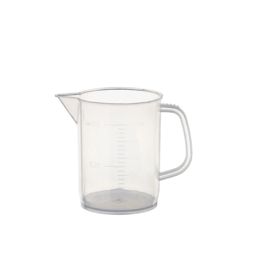 BECHER EN PLASTIQUE POLYPROPYLÈNE AVEC ANSE 500ML